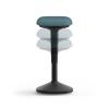 Younit Standing Seat/ Stool, Upholstered Foam Seat, 510-760 high, Grp 1 Fabric - view 2