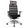 Wagner Ergomedic 100-1 Chair Front Angled View With Optional Headrest