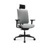 W7 Office Chair, (SO) "Green" Model, Dondola, 03 Armrests. MP Fabric Seat, MR Fabric Backrest,  Blk Base - view 4