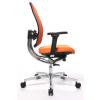 Alumedic 10 Ergonomic Task Chair in black -With Headrest-Side View